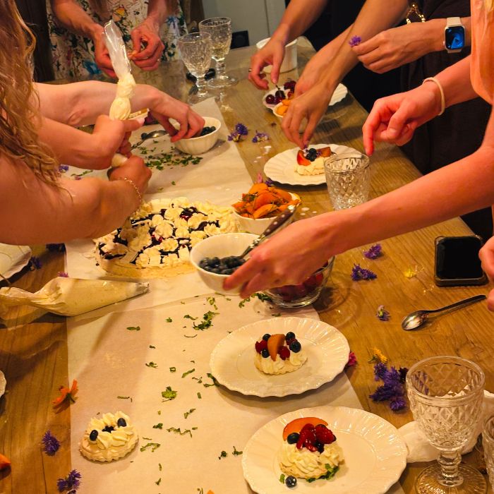 Gâteau végétalien en Drôme provençale préparé par Valérie Després