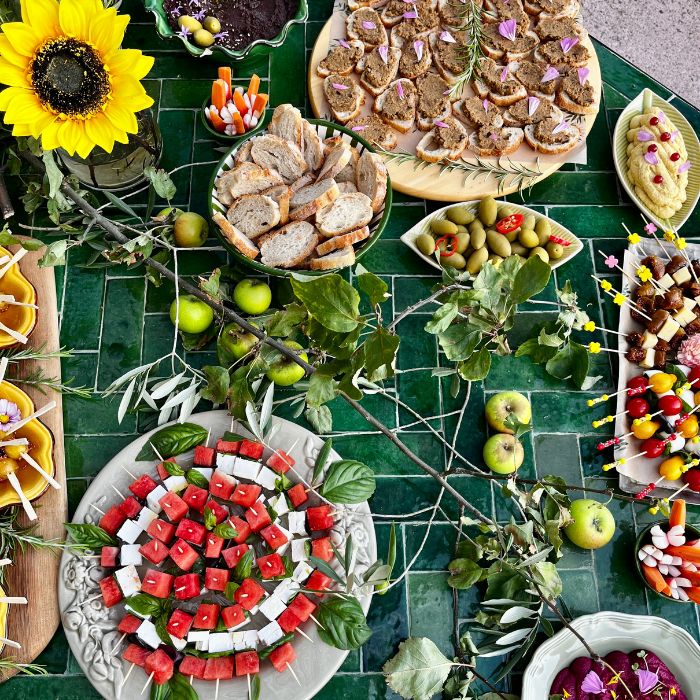 Brunch végétal en Drôme provençale préparé par Valérie Després