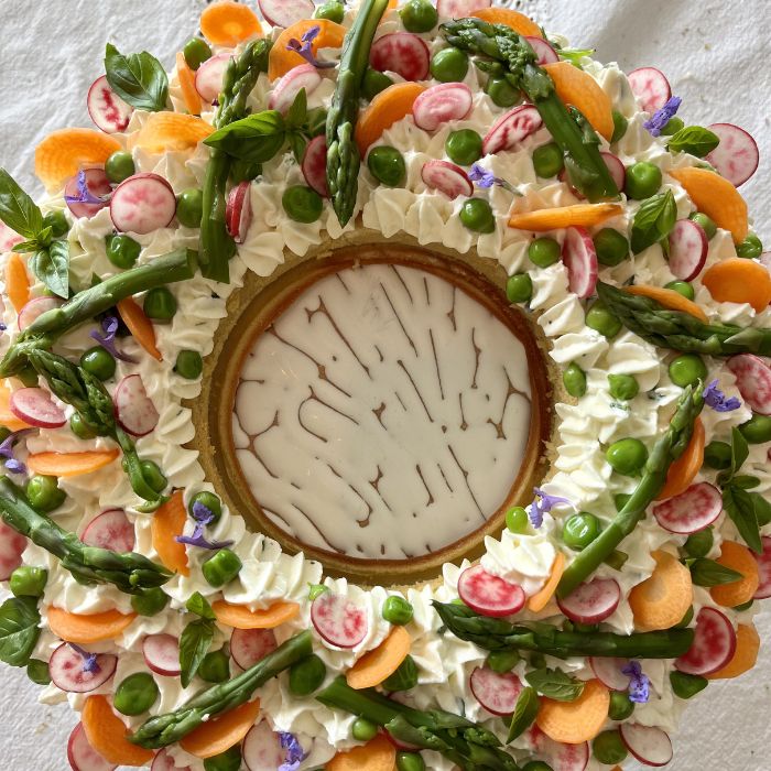 Gâteau végétalien en Drôme provençale préparé par Valérie Després